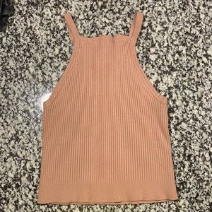 Blush colored crop top ONE SIZE